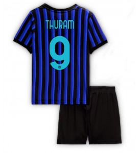 Inter Milan Marcus Thuram #9 Jalkapallovaatteet Lasten Kotipeliasu 2025-26 Lyhythihainen (+ Lyhyet housut)
